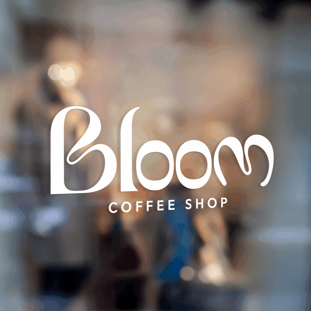 Logo Bloom café coffee bordeaux fun boisson - Bloom Coffee (Graphiste Freelance)