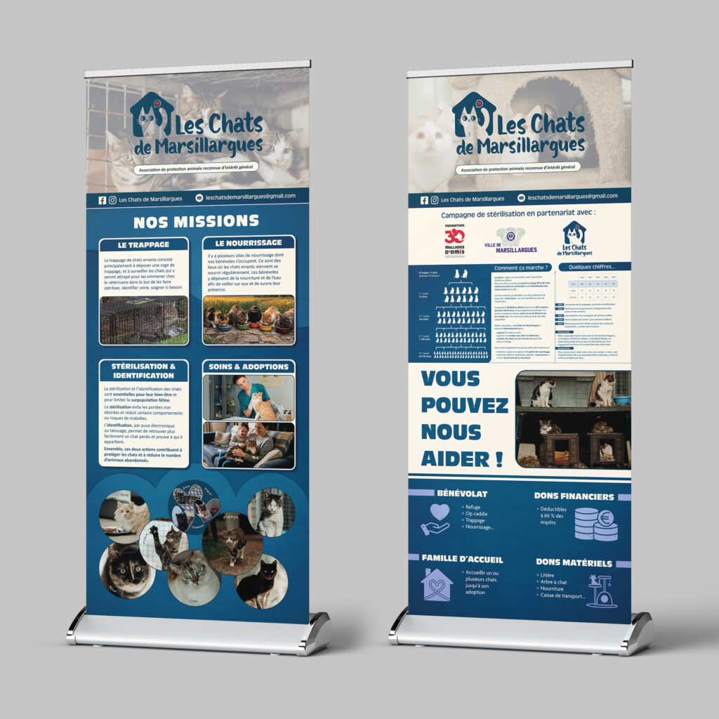 ROLL UP LES CHATS DE MARSILLARGUES BLEU ASSOCIATION REFUGE ANIMAUX ANIMAL AIDE